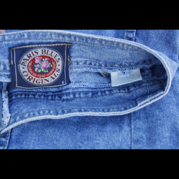 Vintage Paris Blues Demin Zip Up Mini 🌵7 - Picture 3 of 8